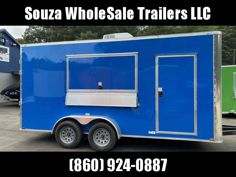 2022 Quality Cargo 7x16TA FOOD TRAILER W/ A/C + HEAT Enclosed Cargo Trailer Connecticut