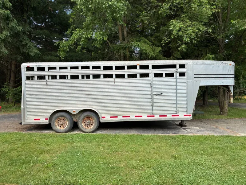 1994 Charmac Trailers 7 x 20 Gooseneck Stockman Horse & Livestock