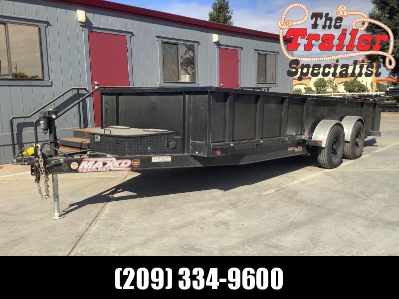 Pre-Owned 2016 MAXXD A620 Drop and Load 7' x 20' 10k GVW Car / Racing Trailer Pre-Owned 2016 MAXXD A620 Drop and Load 7' x 20' 10k GVW Car / Racing Trailer