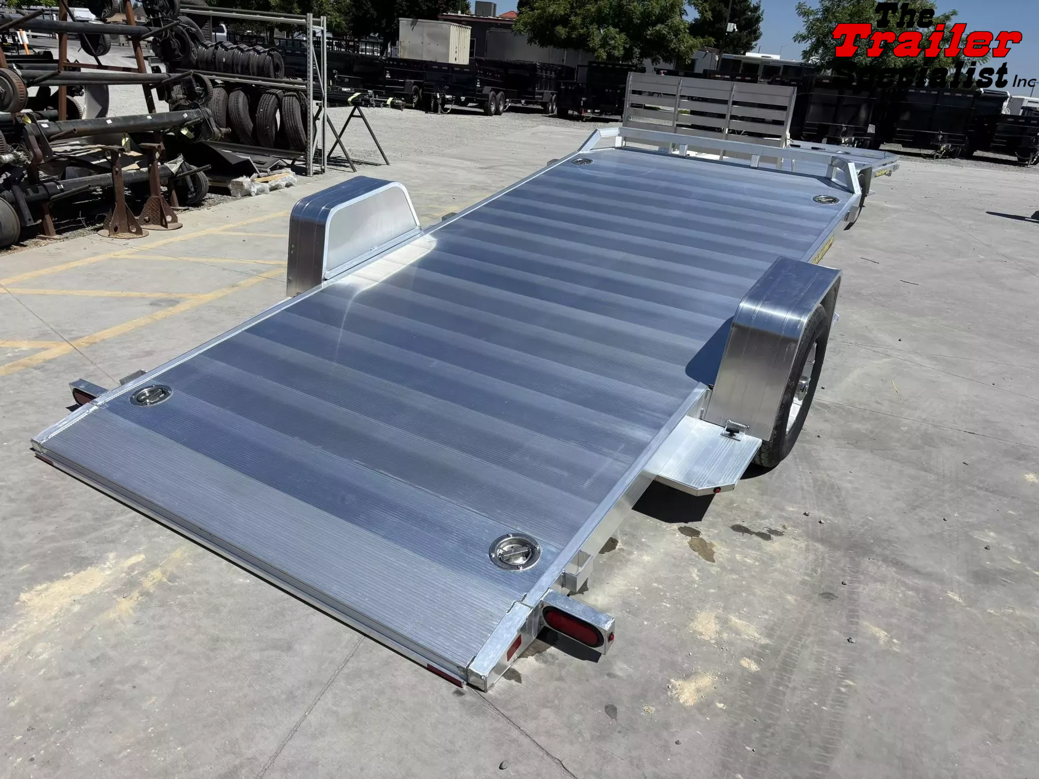 NEW 2026 Aluma 8214H-TILT-S-EL-RTD 82" x 14'  5200 GVW Utility Trailer 1754599568