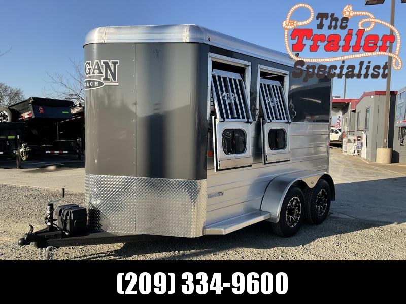 NEW 2023 Logan Coach BULLSEYE2BP Bullseye 2 Horse Trailer With Ramp