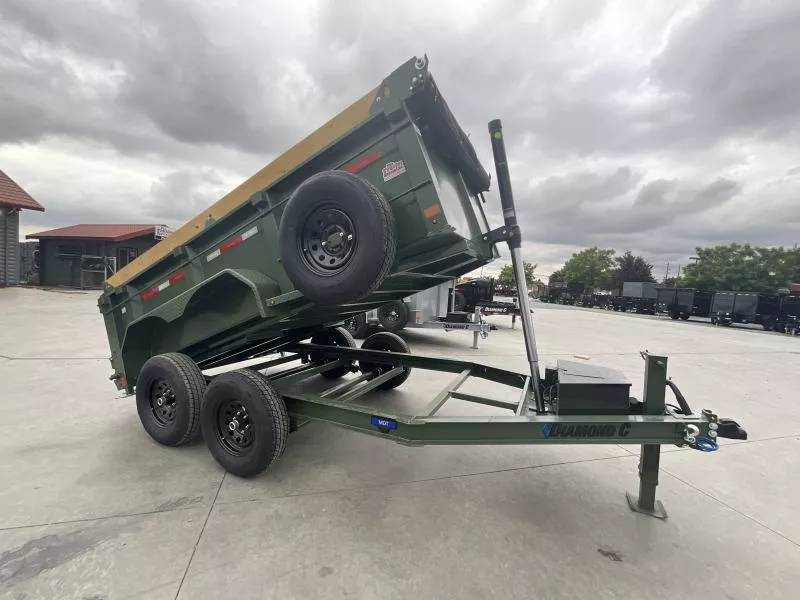 NEW 2026 Diamond C Trailers MDT206L12X77 P3 77"X12' 9,890 GVW Dump Trailer