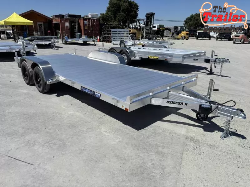 NEW 2026 Aluma 8218ESA-TA-EL-R-RTD 82"x18' 7K GVW Tilt Car Hauler Trailer 1750361414