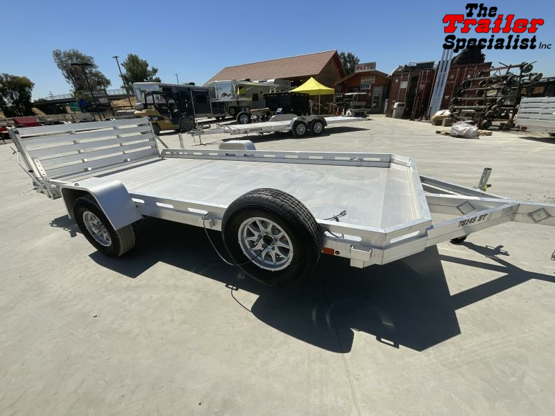 NEW 2025 Aluma 7814S-BT 78x14' 2,990 GVW  Bi-fold Tailgate Utility Trailer