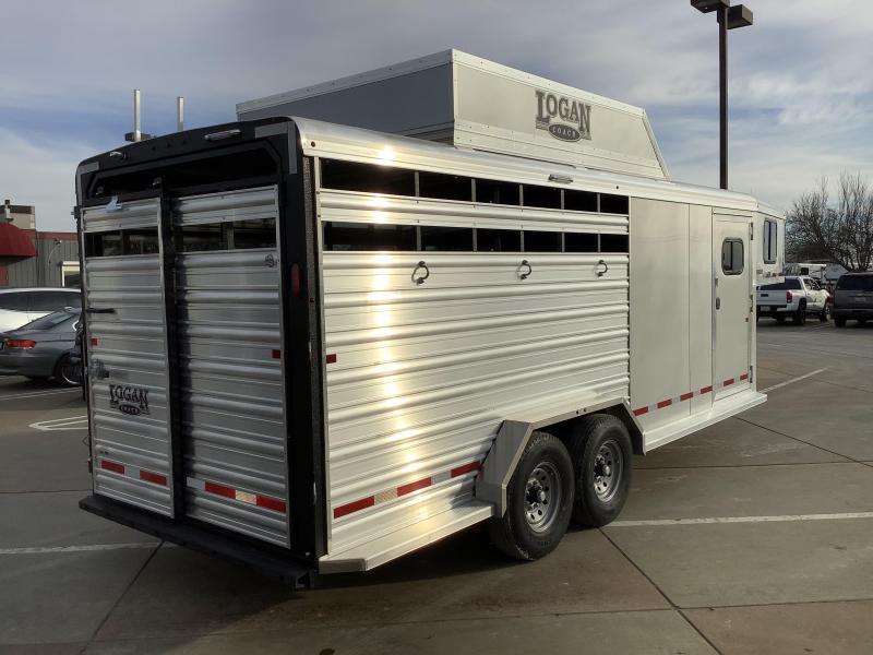 NEW 2022 Logan Coach 20' GN Stock Combo Horse Trailer