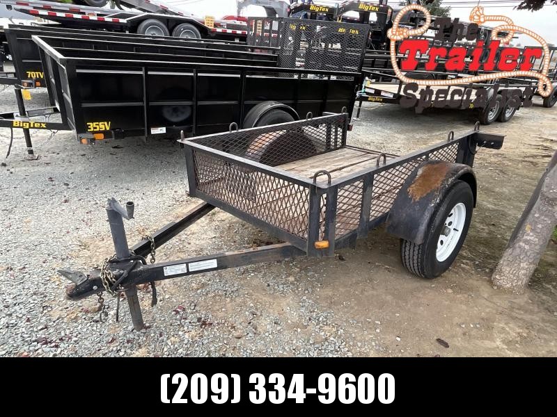 Pre-owned Single Axle 2008 4X6 Utility Trailer Pre-owned Single Axle 2008 4X6 Utility Trailer