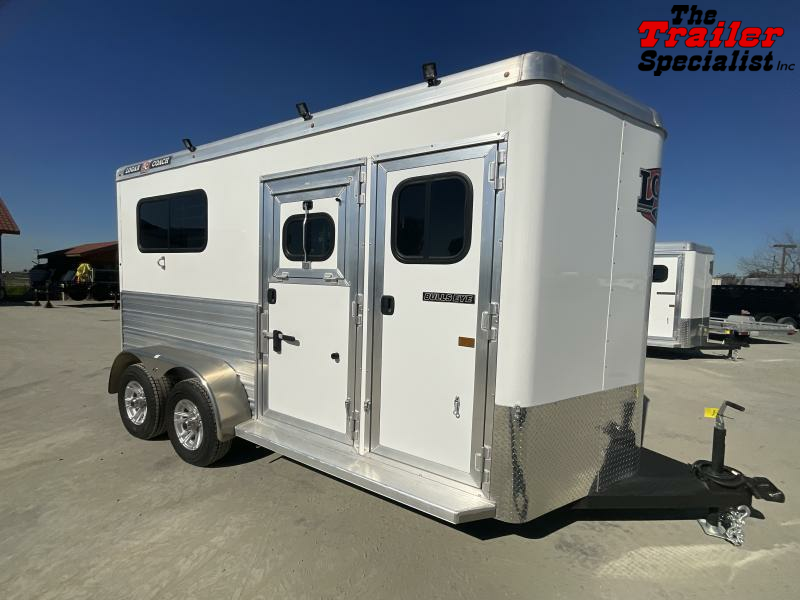NEW 2025 Logan Coach BULLSEYE2BPSL Bullseye 2 Horse Straight Load Trailer With Ramp