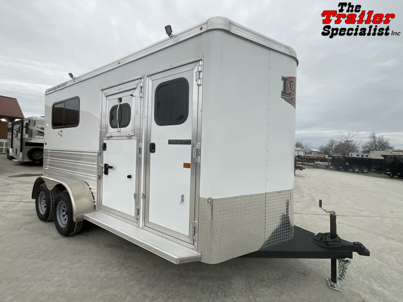 NEW 2025 Logan Coach BULLSEYE2BPSL Bullseye 2 Horse Straight Load Trailer With Ramp