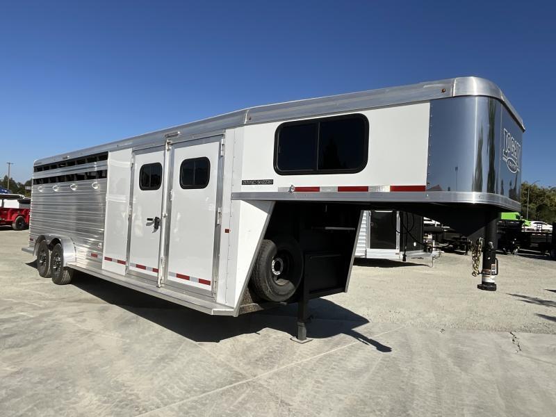 NEW 2023 Logan Coach STKCOM24GN 24' Stock Combo Livestock Trailer