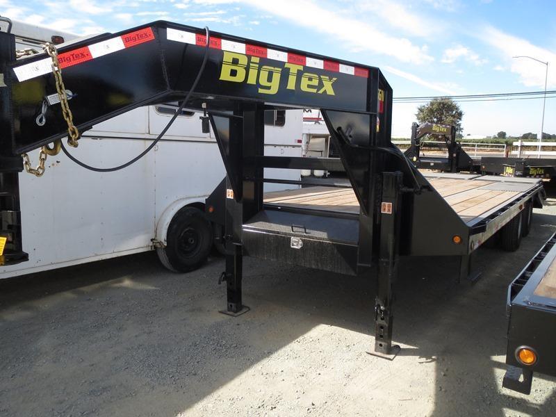 New 2023 Big Tex 25GN20+5 MEGARAMPS 20'+5' X 102" 25K GVW Flatbed