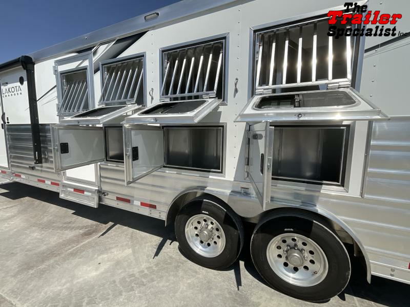 NEW 2024 Lakota Trailers C8415BB 4 Horse Charger 7'6" Tall, 8' Wide, 15'LQ Horse Trailer With **BUNK BEDS** 1754599420
