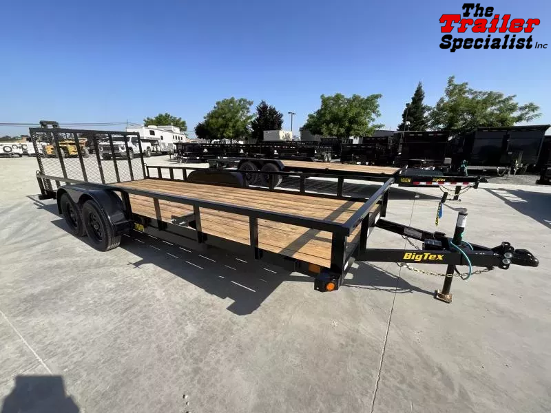 NEW 2026 Big Tex Trailers  70PI-20R1A-4P-BRK2 7X20 7K GVW Utility Trailer
