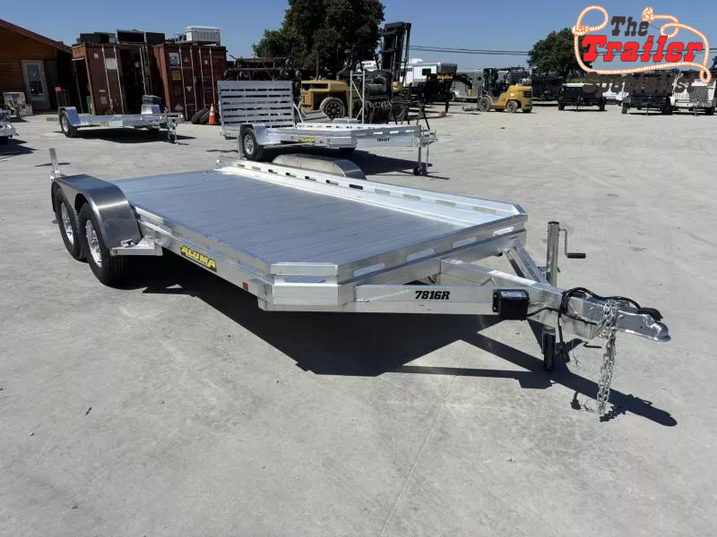 NEW 2026 Aluma 7816TA-EL-R-RTD  77.5"x192" 7k GVW Utility Trailer  1750359451