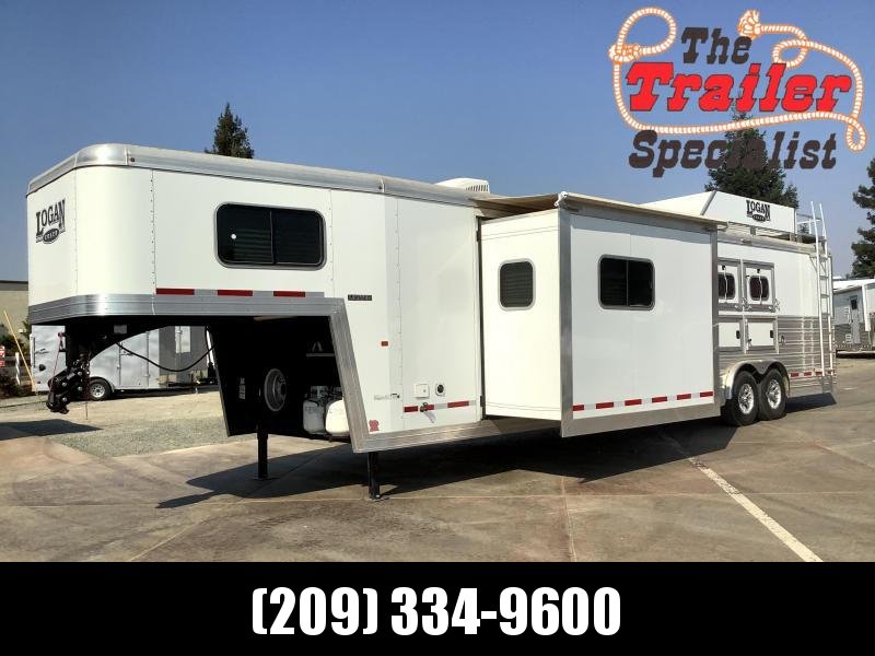 DEMO 2019 Logan Coach 3H LIMITED Side Load 14' Living Quarters w/ Slideout Horse Trailer DEMO 2019 Logan Coach 3H LIMITED Side Load 14' Living Quarters w/ Slideout Horse Trailer