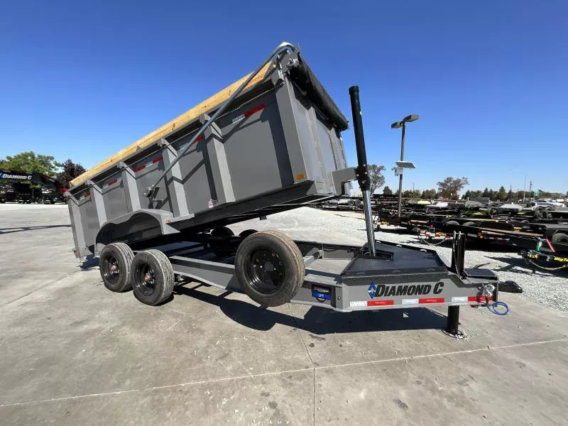 NEW 2026 Diamond C Trailers LPT208L16X81 P4 81X16' 18K GVW 4' SIDES Dump Trailer