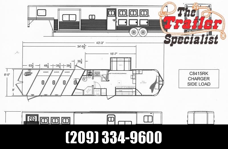 *ON ORDER* NEW 2021 Lakota C8415RK Charger 4 Horse 15' Living Quarters with Slideout Horse Trailer *ON ORDER* NEW 2021 Lakota C8415RK Charger 4 Horse 15' Living Quarters with Slideout Horse Trailer