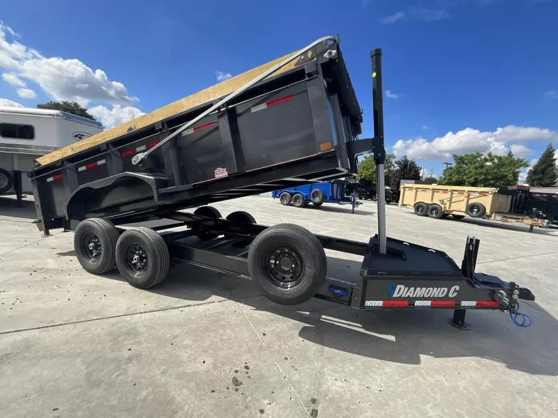 NEW 2026 Diamond C Trailers LPT207L16X82P3 7X16' 14,900 GVW Dump Trailer