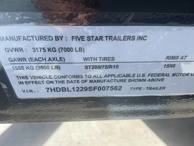 new Utility Trailers Five Star  for sale, in Acampo, CA Thumbnail 13