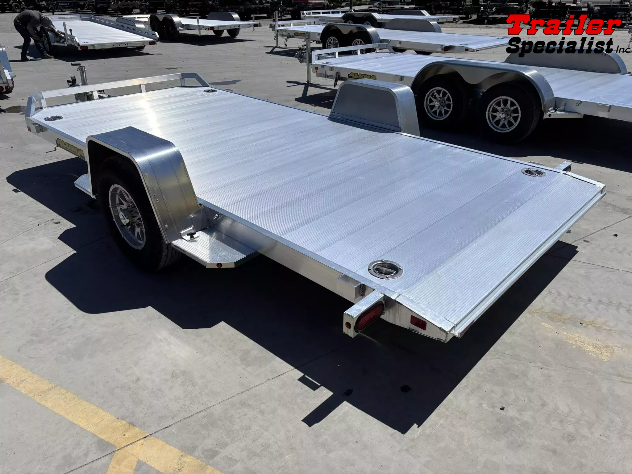 NEW 2026 Aluma 8214H-TILT-S-EL-RTD 82" x 14'  5200 GVW Utility Trailer 1754599633