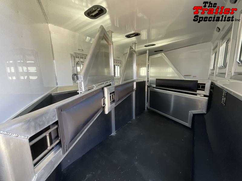 NEW 2024 Lakota Trailers C8415BB 4 Horse Charger 7'6" Tall, 8' Wide, 15'LQ Horse Trailer With **BUNK BEDS** 1754599449