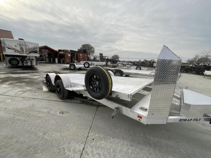 NEW 2026 Aluma 8218LP-TILT-TA-EL-R-RTD 82"x18' 7K GVW Tilt Car Hauler Trailer