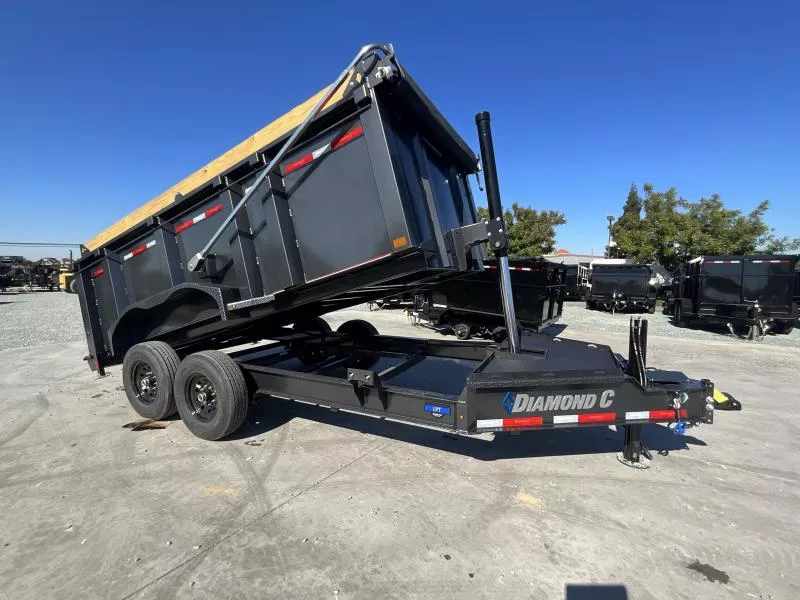 NEW 2026 Diamond C Trailers LPT207L14X82PS P4 7X14' 14,900 GVW Dump Trailer