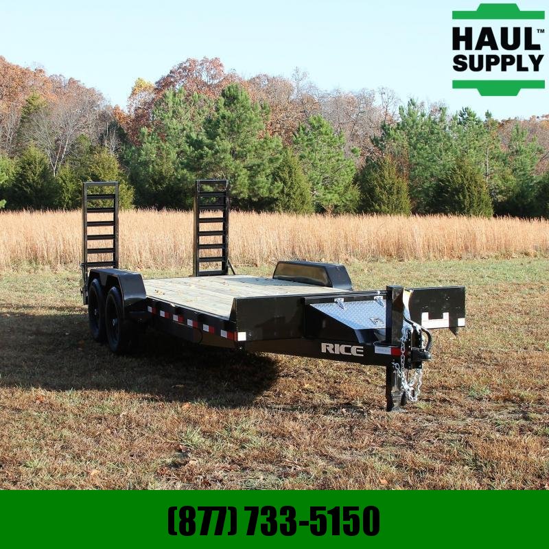 Rice 82X20 14K EQUIPMENT TRAILER 2FT STEEL DOV Rice 82X20 14K EQUIPMENT TRAILER 2FT STEEL DOV