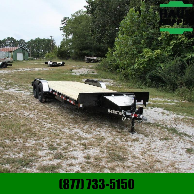 Rice 82X20 10K OPEN CAR HAULER 2 BRAKE AXLES 5 Rice 82X20 10K OPEN CAR HAULER 2 BRAKE AXLES 5