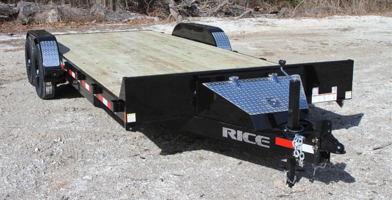 Rice 82X18 7K OPEN CAR HAULER REMOVEABLE TOOLB Rice 82X18 7K OPEN CAR HAULER REMOVEABLE TOOLB