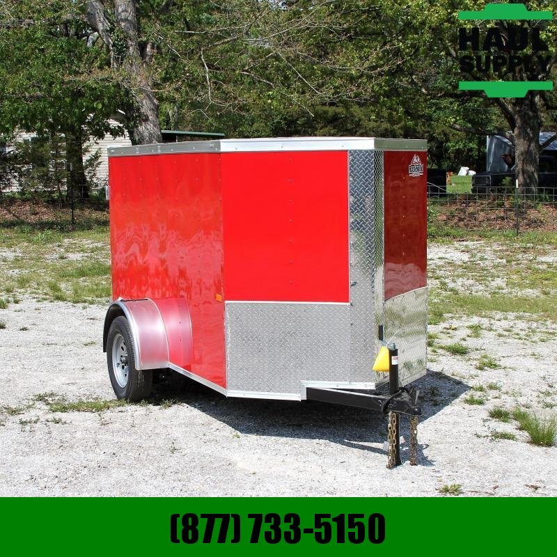 Rock Solid Cargo 5X8 V-NOSE CARGO TRAILER DOUBLE REAR DOO Rock Solid Cargo 5X8 V-NOSE CARGO TRAILER DOUBLE REAR DOO