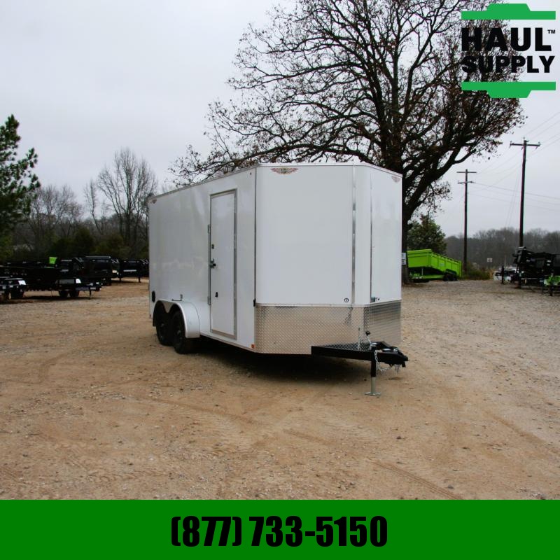H and H Trailer 7X16 7K XXT V-NOSE CARGO W/SIDE DOOR AND H and H Trailer 7X16 7K XXT V-NOSE CARGO W/SIDE DOOR AND