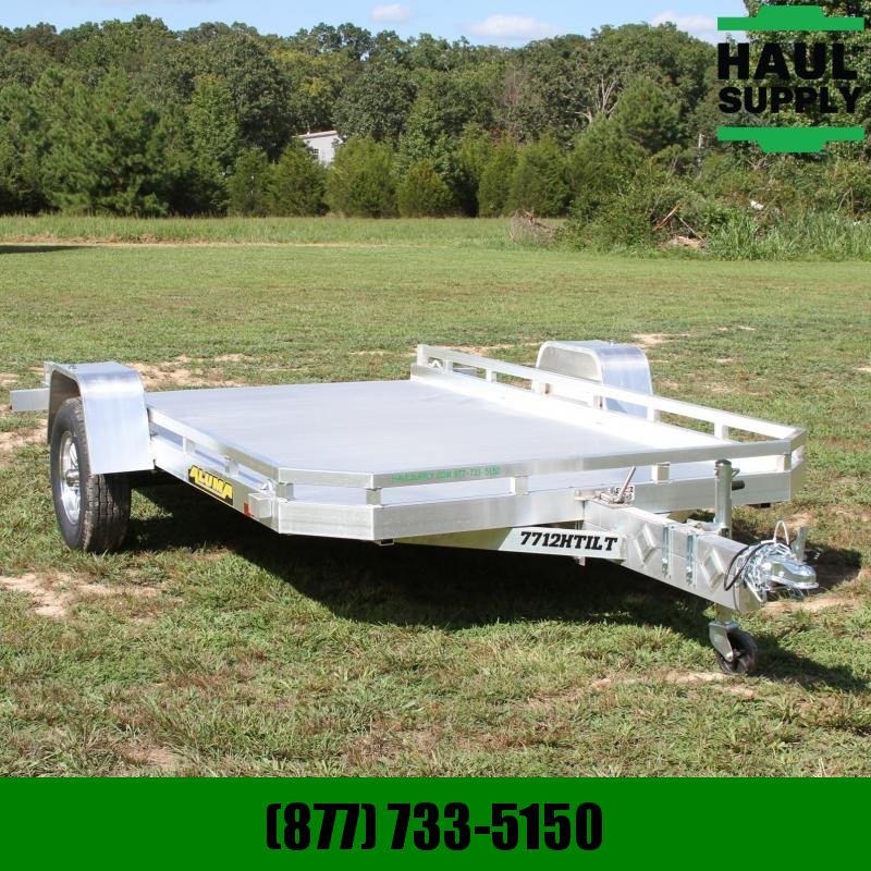 Aluma 77X12 HEAVY DUTY ALUMINUM TILT TRAILER Aluma 77X12 HEAVY DUTY ALUMINUM TILT TRAILER