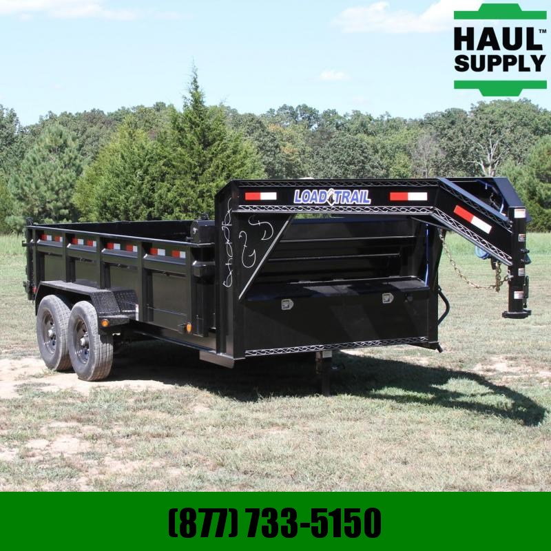 Load Trail 83X14 14K Gooseneck Dump 3way Rear Gate S Load Trail 83X14 14K Gooseneck Dump 3way Rear Gate S