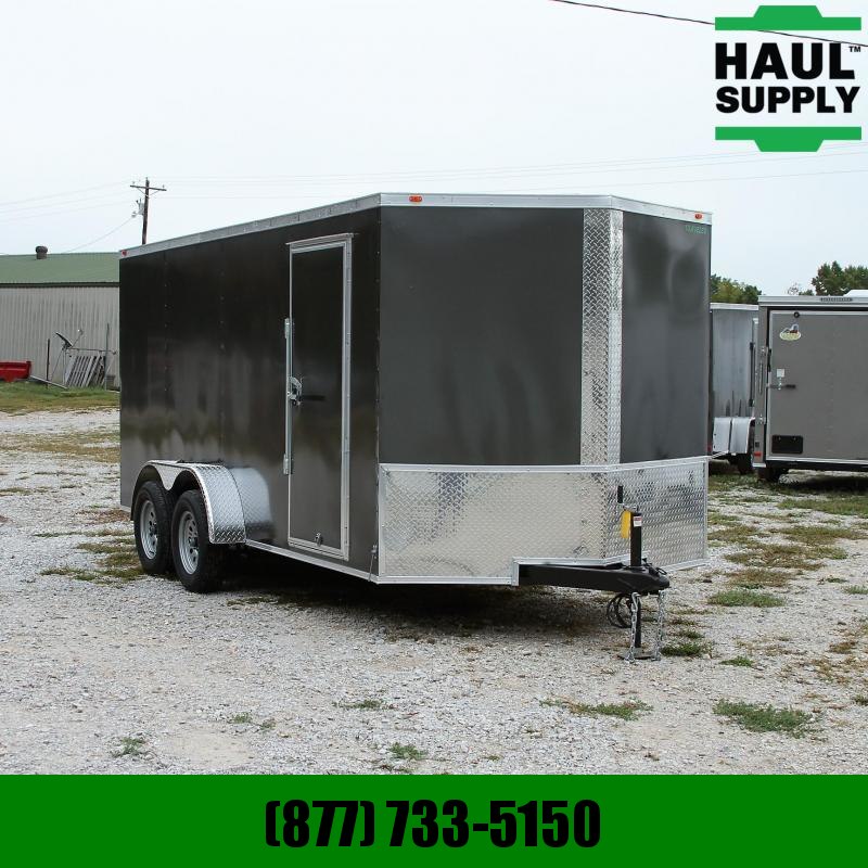Traveler Cargo 7X16 7K V-nose Cargo Trailer Rear Ramp Ra Traveler Cargo 7X16 7K V-nose Cargo Trailer Rear Ramp Ra