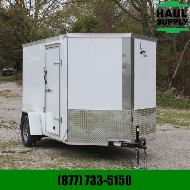 Lark 6X10 V-NOSE CARGO TRAILER REAR RAMP SIDE Lark 6X10 V-NOSE CARGO TRAILER REAR RAMP SIDE