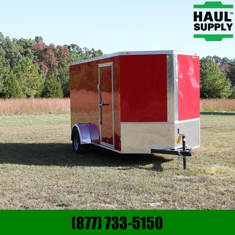 Traveler Cargo 6X12 V-nose Enclosed Cargo Trailer w/ Rea Traveler Cargo 6X12 V-nose Enclosed Cargo Trailer w/ Rea