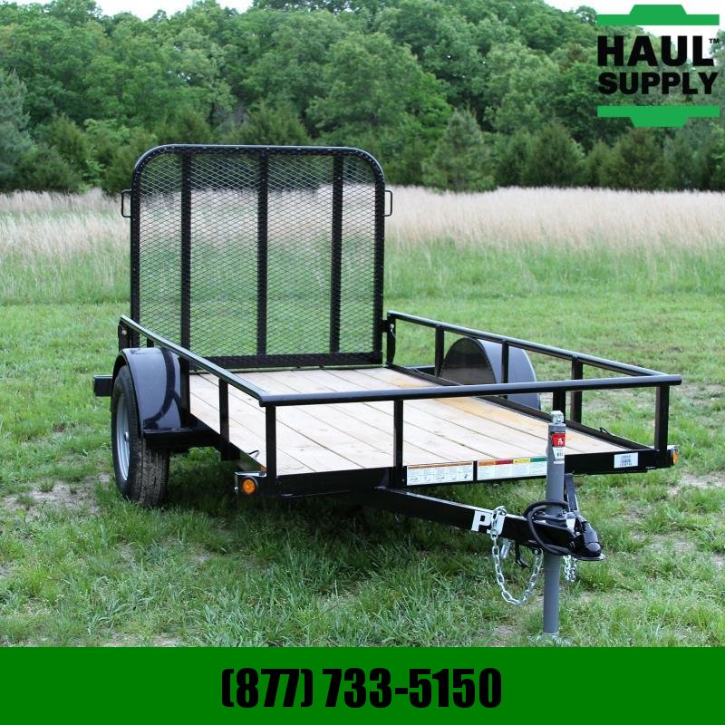 PJ Trailers 60X10 Angle Utility Trailer with 4ft Gate PJ Trailers 60X10 Angle Utility Trailer with 4ft Gate