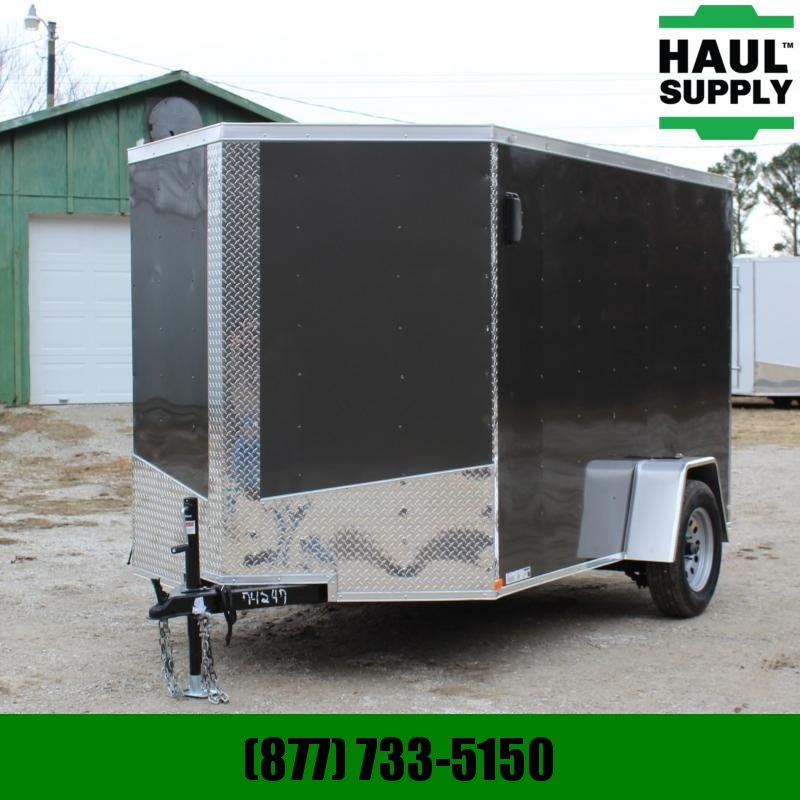 Lark 6X10 V-NOSE CARGO TRAILER REAR RAMP SIDE Lark 6X10 V-NOSE CARGO TRAILER REAR RAMP SIDE