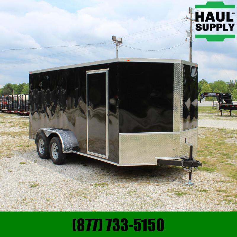 Traveler Cargo 7X16 7K V-NOSE CARGO TRAILER REAR RAMP Traveler Cargo 7X16 7K V-NOSE CARGO TRAILER REAR RAMP