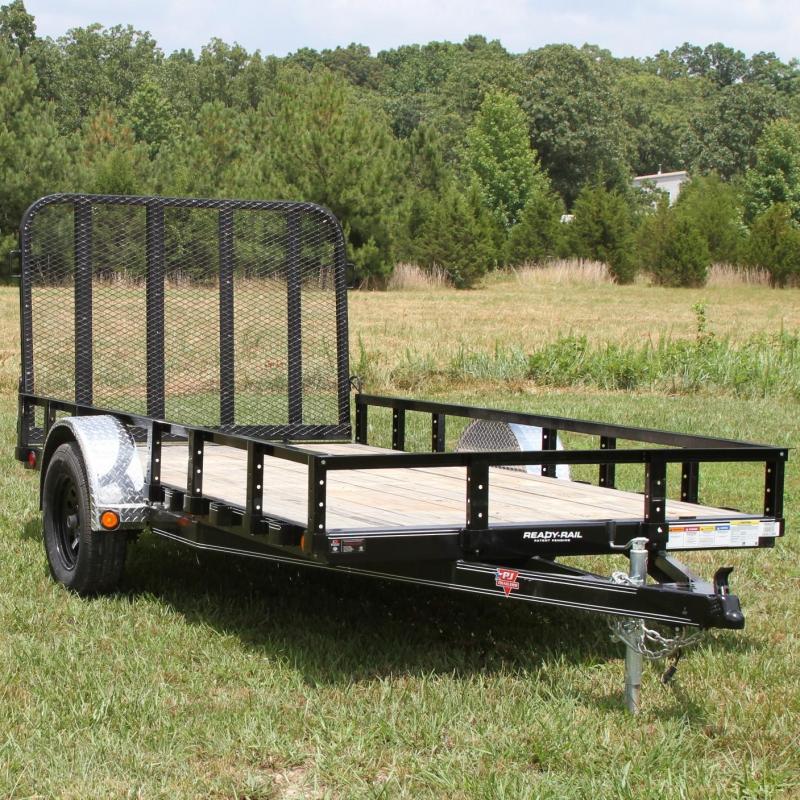 PJ Trailers 77X12 CHANNEL FRAME GATE RADIALS LEDS PJ Trailers 77X12 CHANNEL FRAME GATE RADIALS LEDS