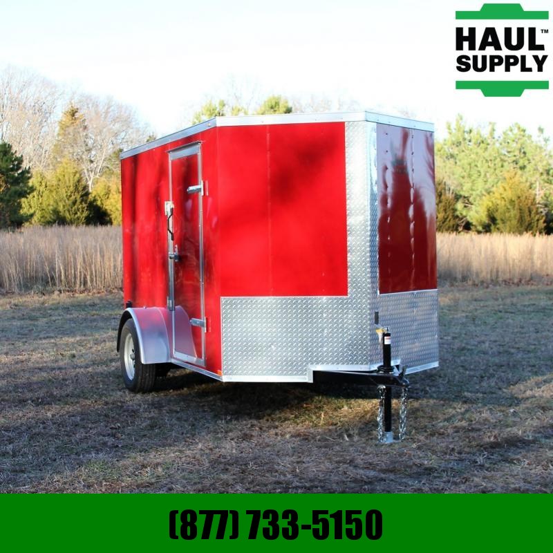 Lark 6X10 V-NOSE CARGO TRAILER REAR RAMP SIDE Lark 6X10 V-NOSE CARGO TRAILER REAR RAMP SIDE