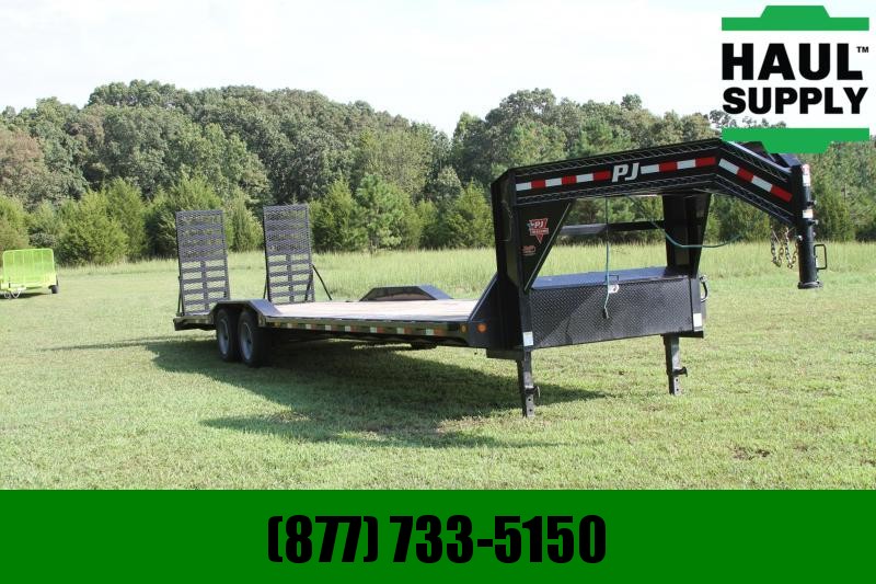 PJ Trailers 83X32 TANDEM AXLE GOOSENECK STAND UP RAM PJ Trailers 83X32 TANDEM AXLE GOOSENECK STAND UP RAM