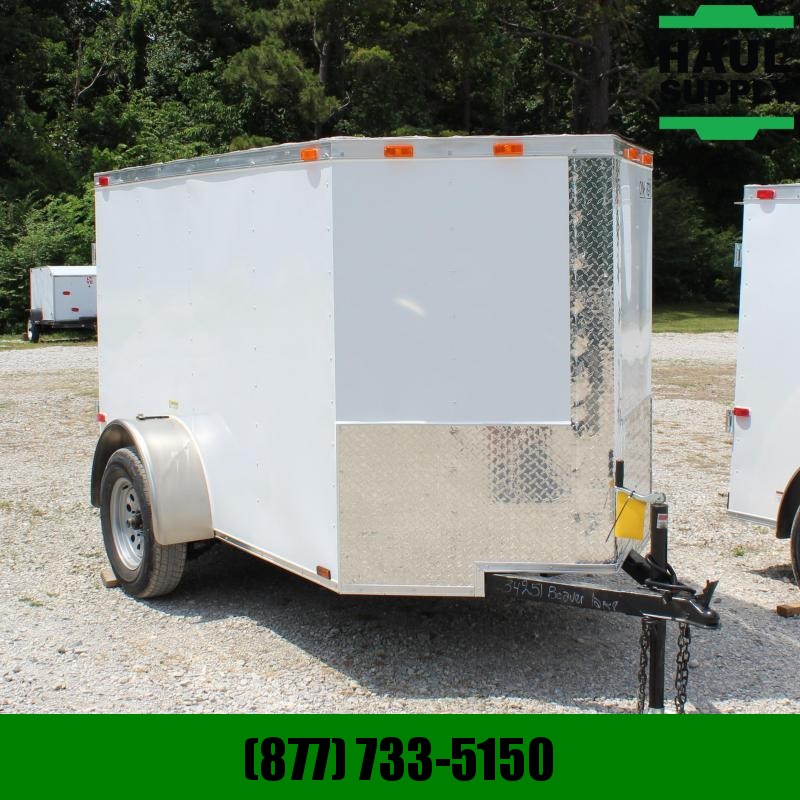 Cynergy Cargo 5X8 V-nose Cargo Trailer Rear Ramp LEDs Cynergy Cargo 5X8 V-nose Cargo Trailer Rear Ramp LEDs