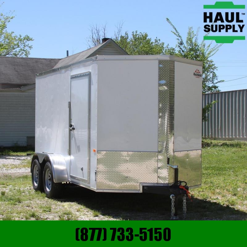 Rock Solid Cargo 6X12 7K V-NOSE CARGO TRAILER REAR RAMP RO Rock Solid Cargo 6X12 7K V-NOSE CARGO TRAILER REAR RAMP RO