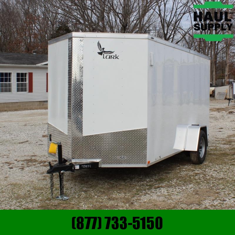 Lark 6X12 V-NOSE CARGO TRAILER REAR RAMP SIDE Lark 6X12 V-NOSE CARGO TRAILER REAR RAMP SIDE