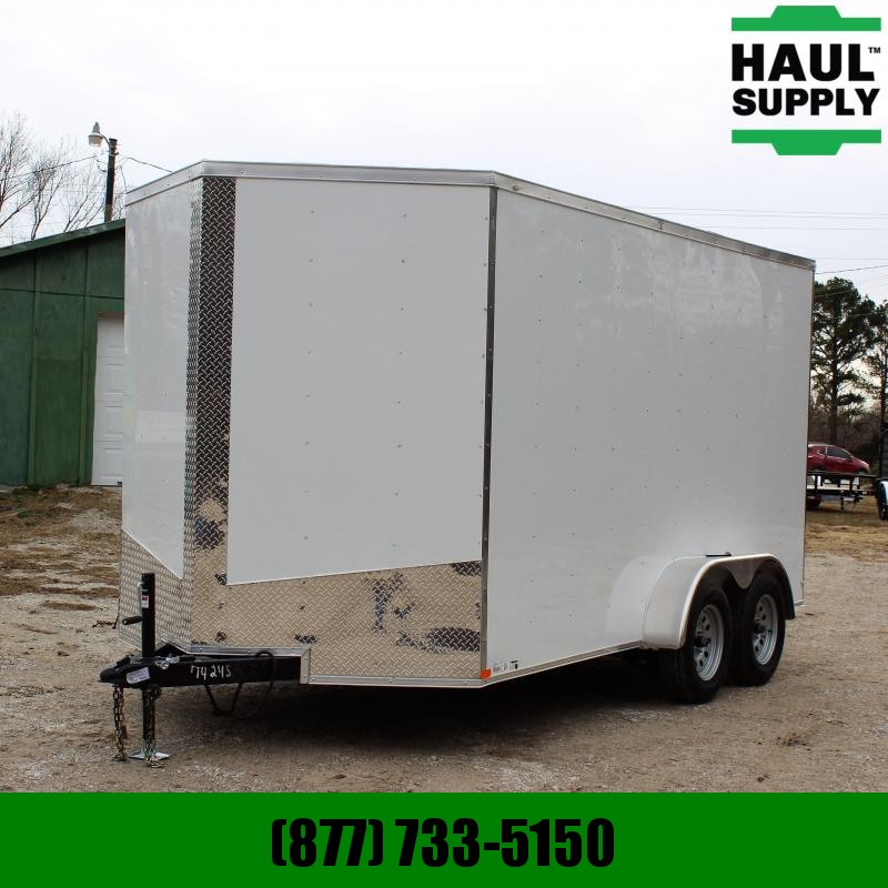 Lark 7X14 7K V-NOSE CARGO TRAILER XXT REAR RAM Lark 7X14 7K V-NOSE CARGO TRAILER XXT REAR RAM