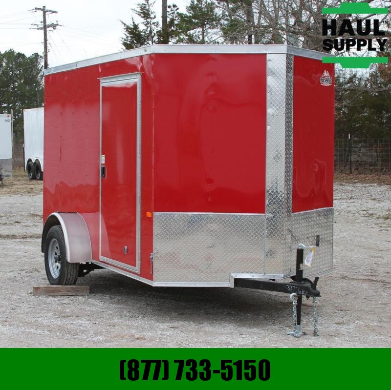 Rock Solid Cargo 6X10 V-NOSE CARGO TRAILER REAR RAMP LEDS Rock Solid Cargo 6X10 V-NOSE CARGO TRAILER REAR RAMP LEDS
