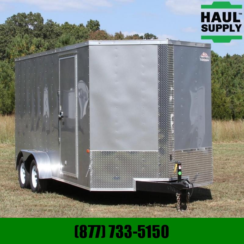 Rock Solid Cargo 7X16 7K V-nose Cargo Trailer XT Rear Ramp Rock Solid Cargo 7X16 7K V-nose Cargo Trailer XT Rear Ramp