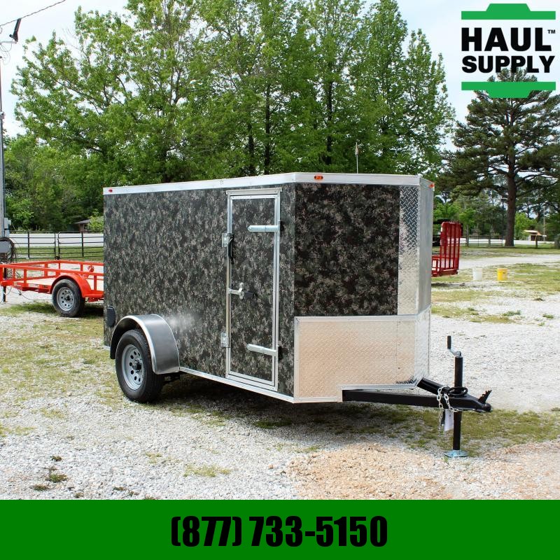 Traveler Cargo 5X10 V-NOSE CARGO TRAILER REAR RAMP SIDE Traveler Cargo 5X10 V-NOSE CARGO TRAILER REAR RAMP SIDE