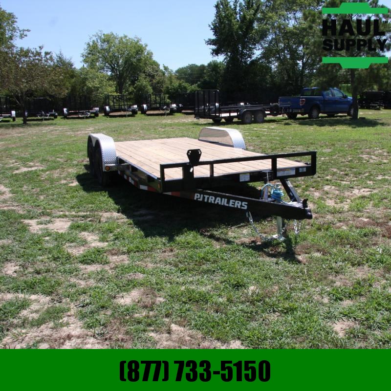 PJ Trailers 83X18 7K OPEN CAR HAULER W/5FT SLIDE IN R PJ Trailers 83X18 7K OPEN CAR HAULER W/5FT SLIDE IN R